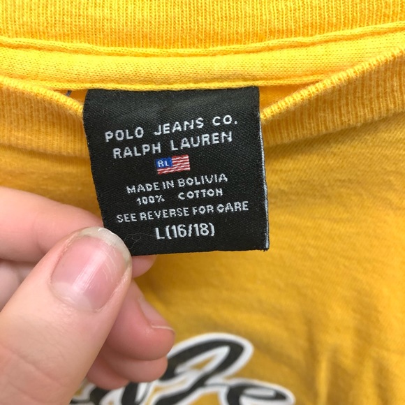 Polo jeans Yellow long sleeve tee - Picture 3 of 4